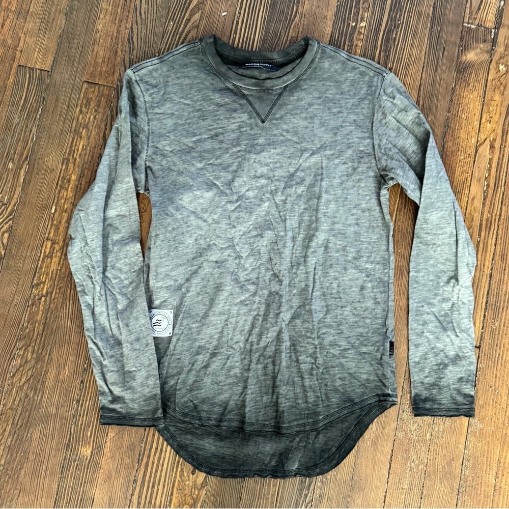 Gray ombré Long Sleeve Shirt